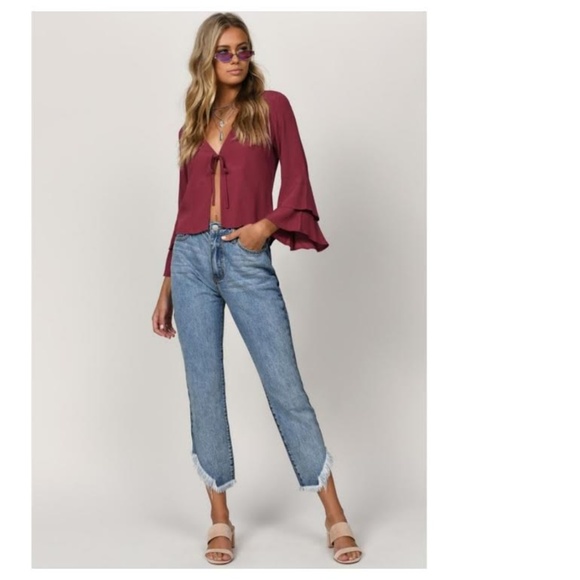 Tobi Denim - Tobi Burton Cropped Two Toned Girlfriend Jean 26